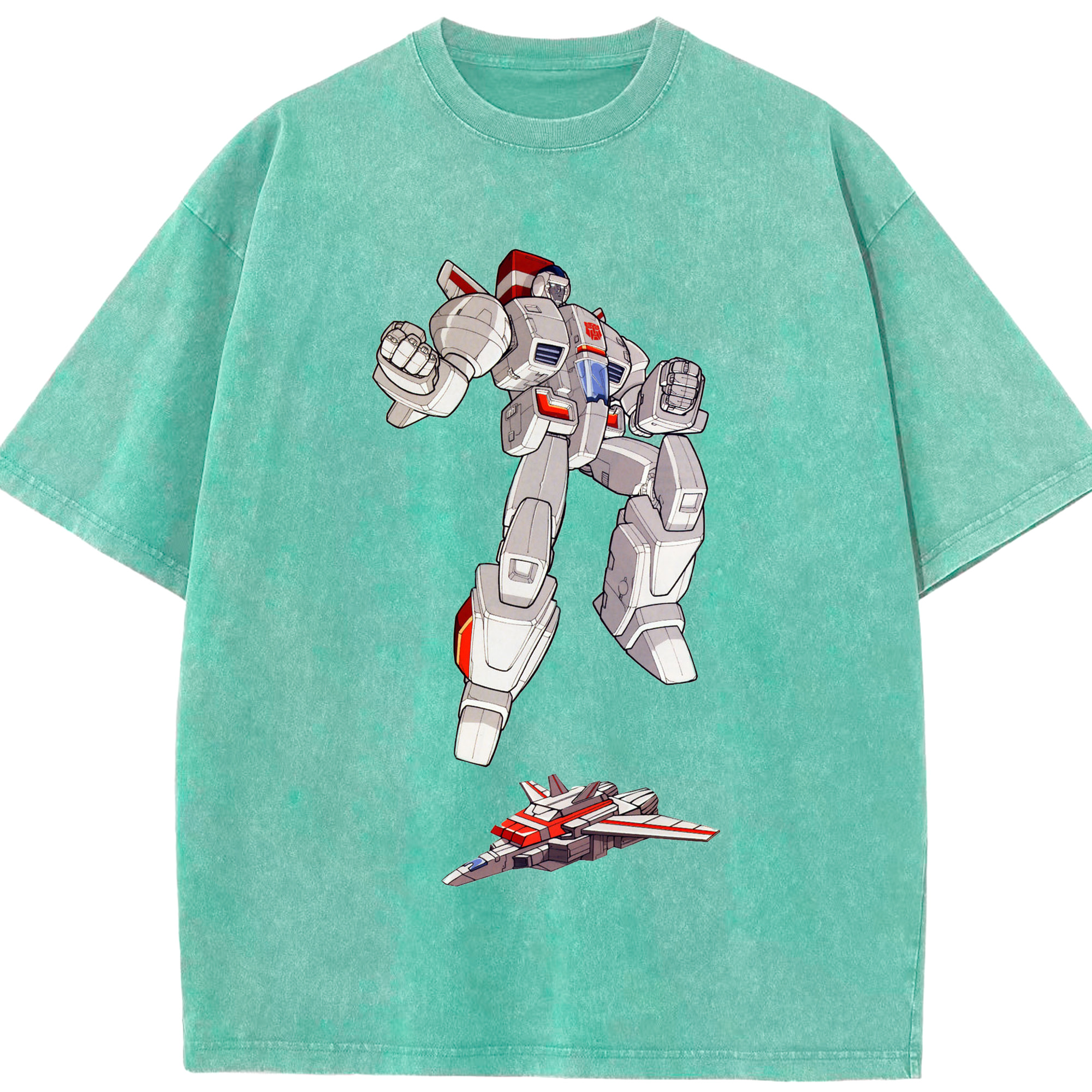 （画像用）  綿100% ヴィンテージ風 半袖Tシャツ（フロントプリント）